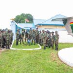 Takoradi Air Force Officers Assist Pedestrians/Schoolchildren After Footbridge Closure on Takoradi  Airforce/axim road