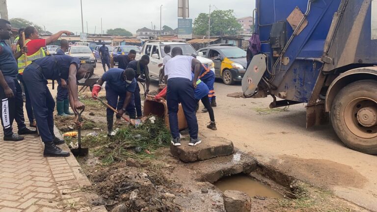 Security Agencies Lead First Phase of National General Cleaning Exercise in Sekondi-Takoradi